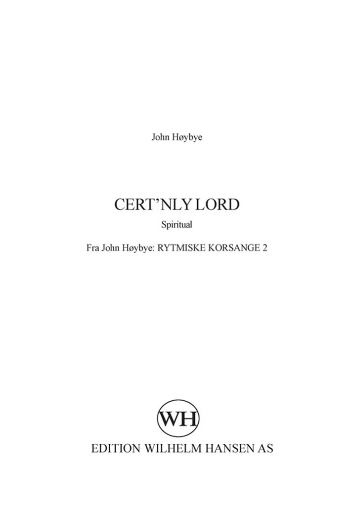 Cert'nly Lord